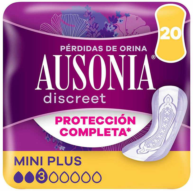 Ausonia Mini Plus įklotai šlapimo nelaikymui 20 vnt.