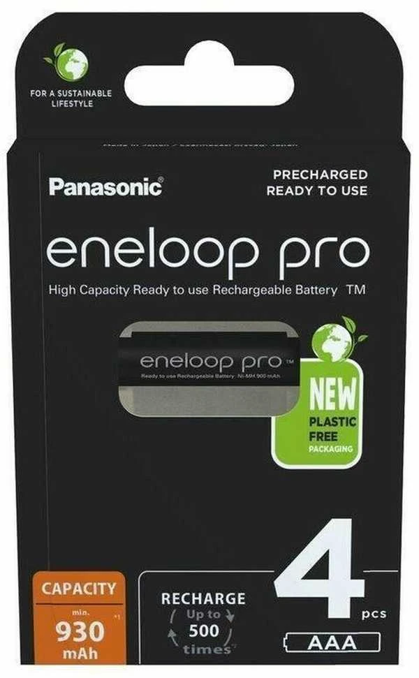 Įkraunamos baterijos Panasonic ENELOOP Pro BK-4HCDE/4CP, 930 mAh, 500 (4xAAA)