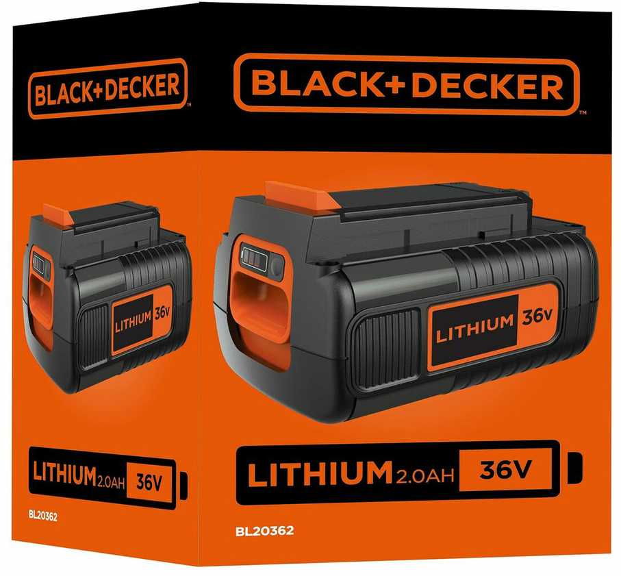 Black & Decker Akumuliatorius 36V 2,0 Ah Li-ion, Juodas & Decker