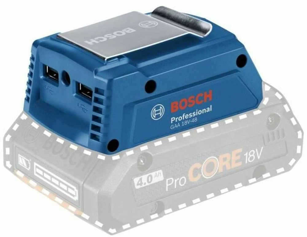 Bosch GAA 18V-48 adapteris su USB jungtimis