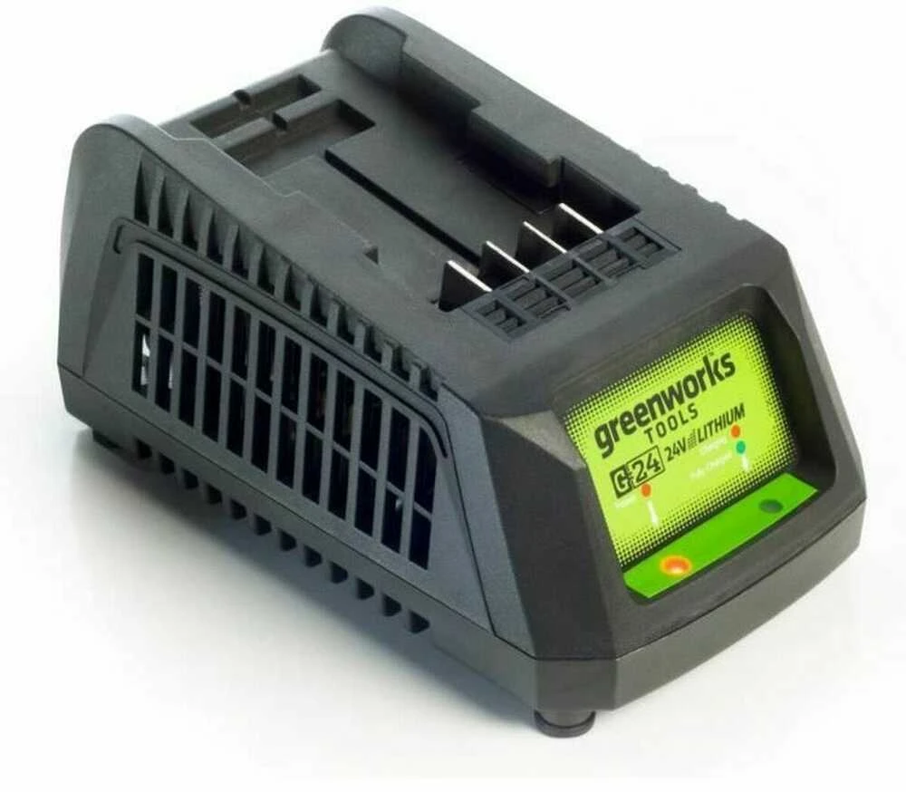 Greenworks G24C kroviklis su LED indikacija