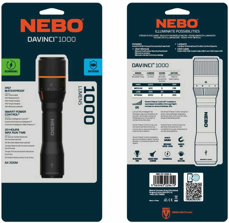 Žibintuvėlis Nebo DAVINCI 1000
