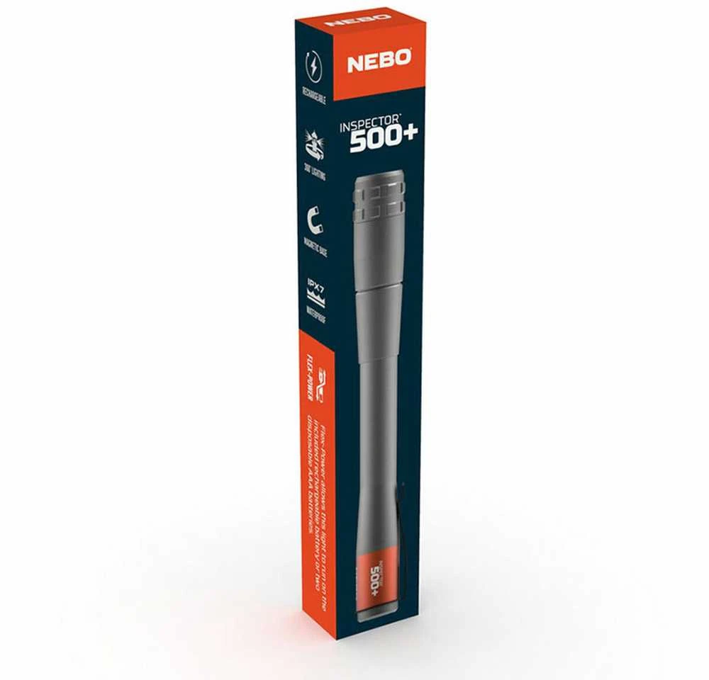 Įkraunamas LED žibintuvėlis Nebo Inspector™ 500+ Flexpower 500 lm Pieštukas