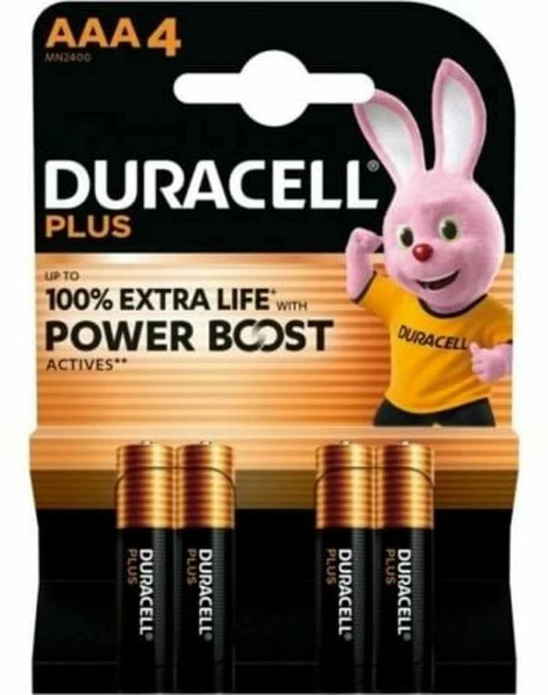 Duracell AAA baterijų pakuotė su zuikiu