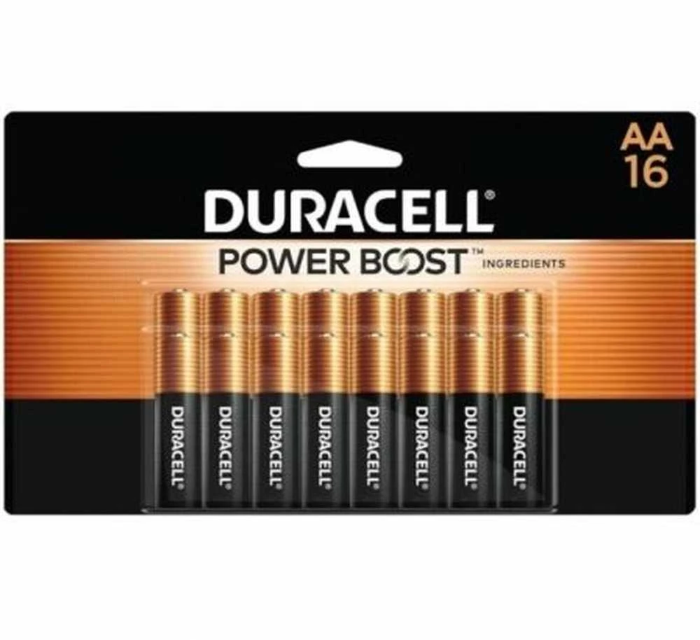 Duracell AA baterijos, 16 vienetų pakuotė