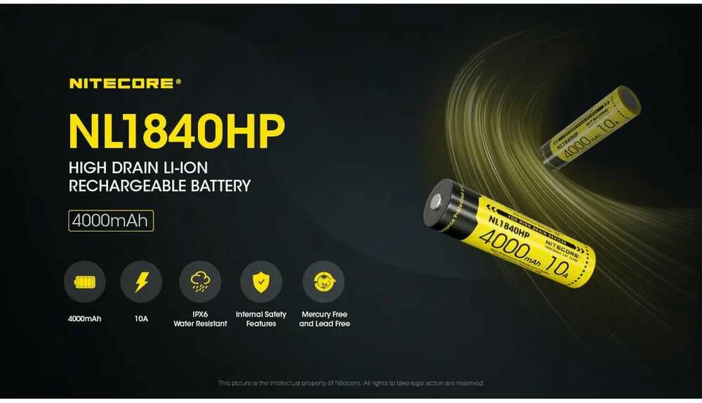 Nitecore Akumuliatorius 18650 4000mAh 10A IPX6