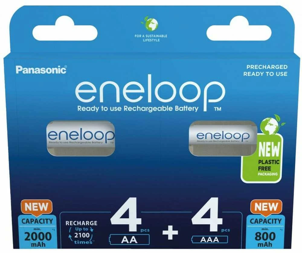 Panasonic Eneloop Combipack 1x4 Mignon AA + 1x4 Micro AAA