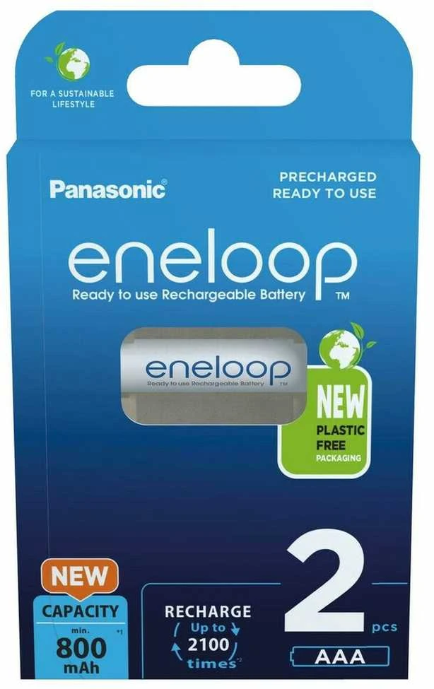„Panasonic“ | Įkraunamos baterijos | ENELOOP BK-4MCDE/2BE | AAA | 800 mAh | 2 vnt.