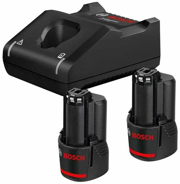 Bosch Akumuliatorius + kroviklis GBA 12V 2x2.0Ah + GAL 12V-40 rinkinys