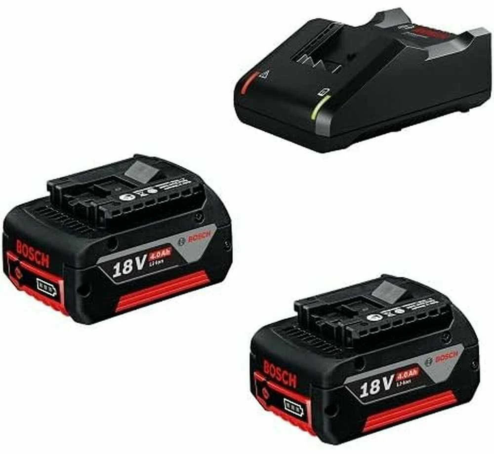 Bosch Akumuliatorius + kroviklis GBA 18V 2x4.0Ah + GAL 18V-40