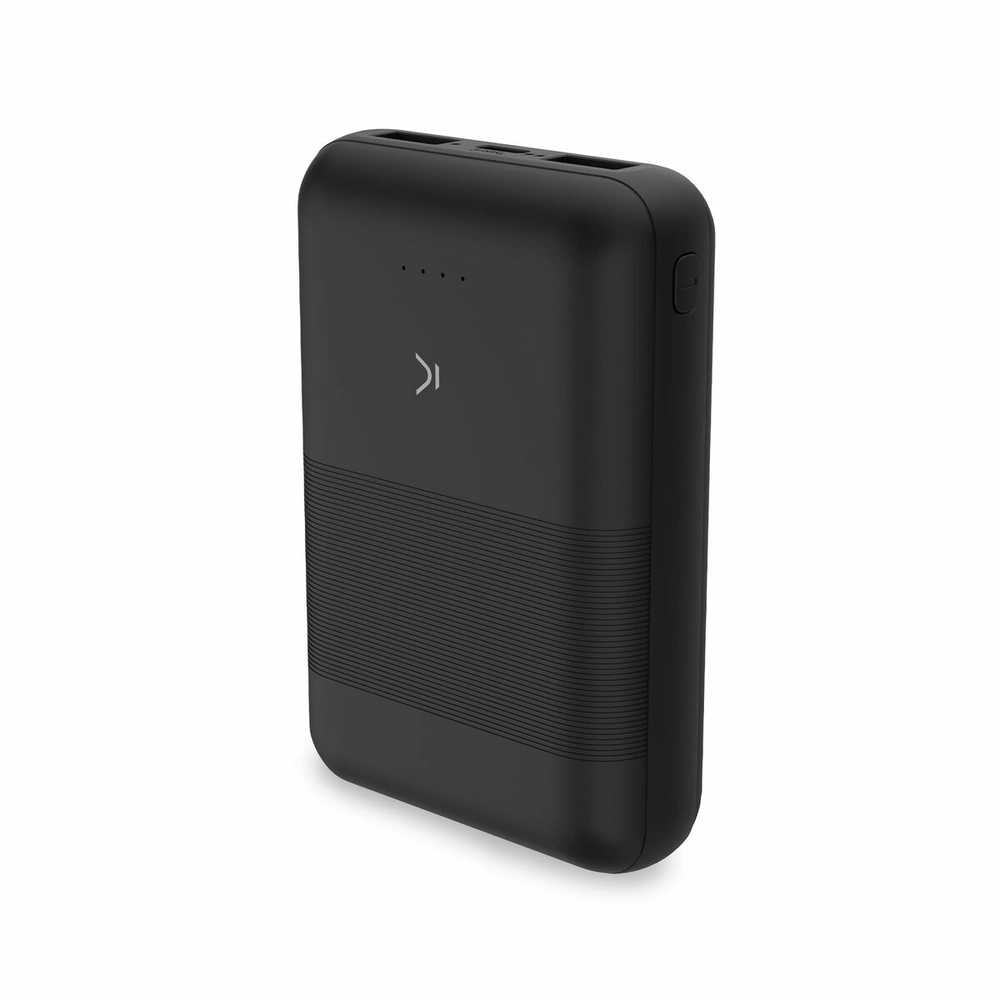 Ksix Powebank Mini 10000mAh 10W+cable USB-A USB-C Juodas