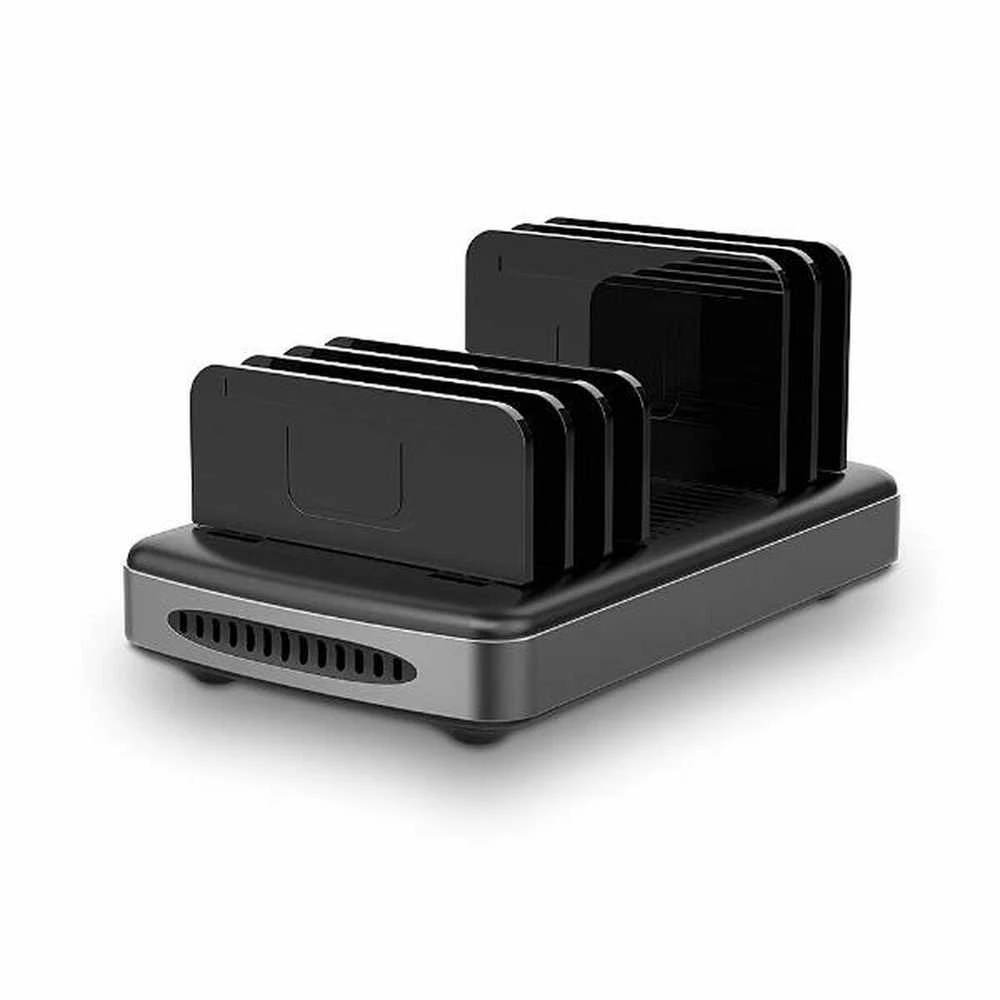 USB Įkrovimo Stotis - LINDY 160W 6 Prievadų Išmanusis Įkroviklis 3A USBType A ir C