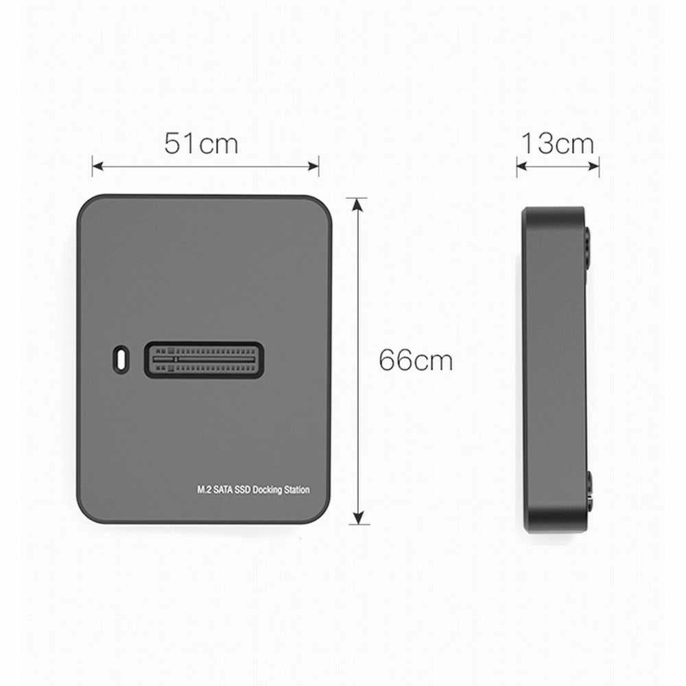 GEMBIRD Desktop USB Type-C M.2 SATA NVME SSD drive docking station juodas