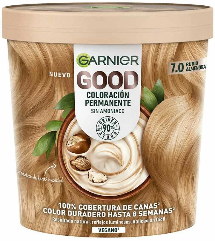"Garnier" ilgalaikiai plaukų dažai 7,0 migdolų šviesiai 1 vnt