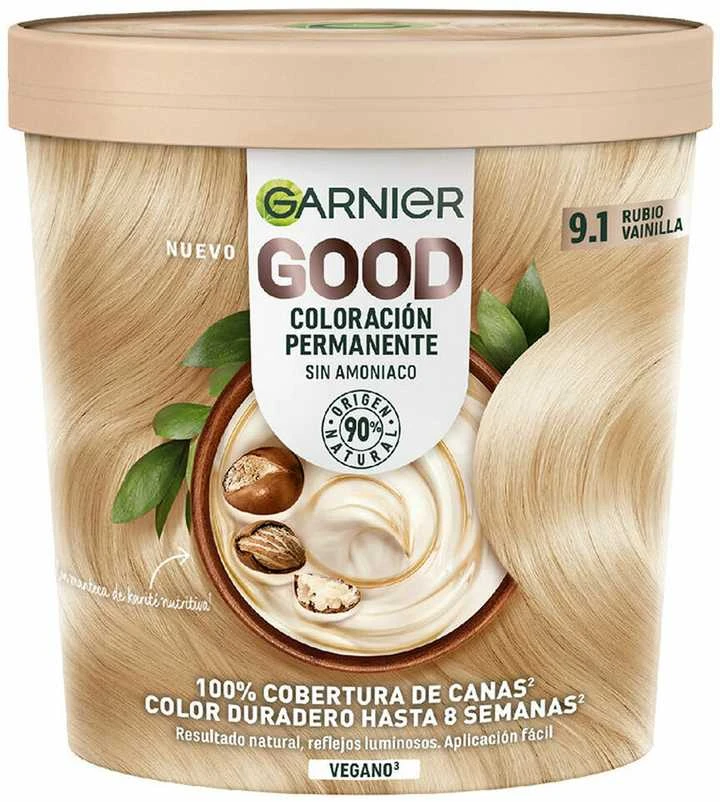 Garnier Good 9.1 vanilės atspalvio plaukų dažų indelis