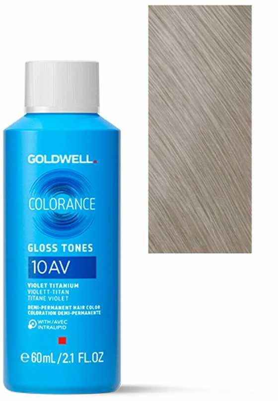 Goldwell Colorance 10AV plaukų dažai su sruogos pavyzdžiu