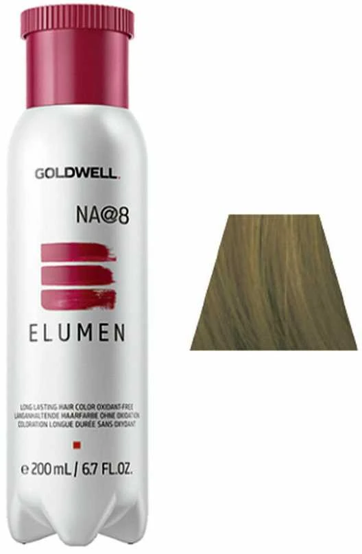 „Goldwell“ gradientiniai neoksiduojantys plaukų dažai „Elumen“ (ilgalaikiai plaukų dažai), 200 ml, NA@8