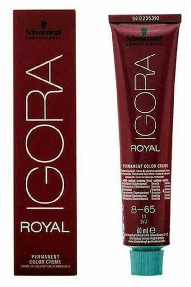 Schwarzkopf Igora Royal ilgalaikio poveikio plaukų dažai 60 ml - 8-65