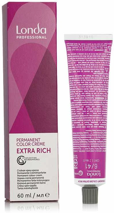 Londa Professional Permanent Color Crème Extra Rich (6/41 Dark Blond Copper Ash) 60 ml