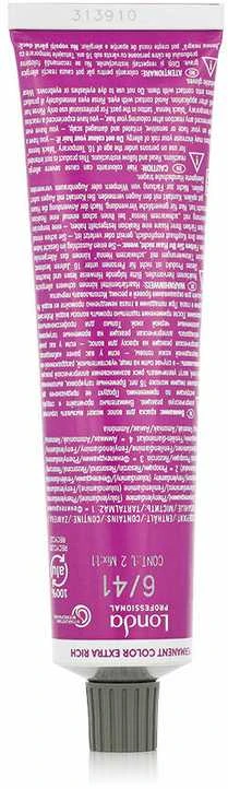 Londa Professional Permanent Color Crème Extra Rich (6/41 Dark Blond Copper Ash) 60 ml