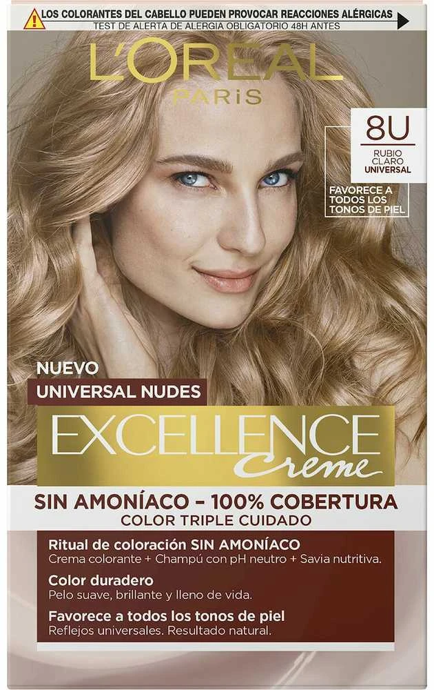 L'Oréal Excellence Nudes 8U dažų pakuotė