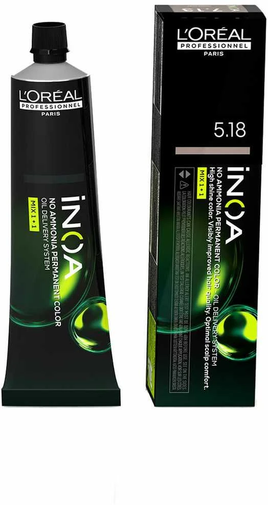 L‘Oreal Professionnel iNOA plaukų dažai | spalva: 5.18 - Ash Mocha Blonde, 60 ml
