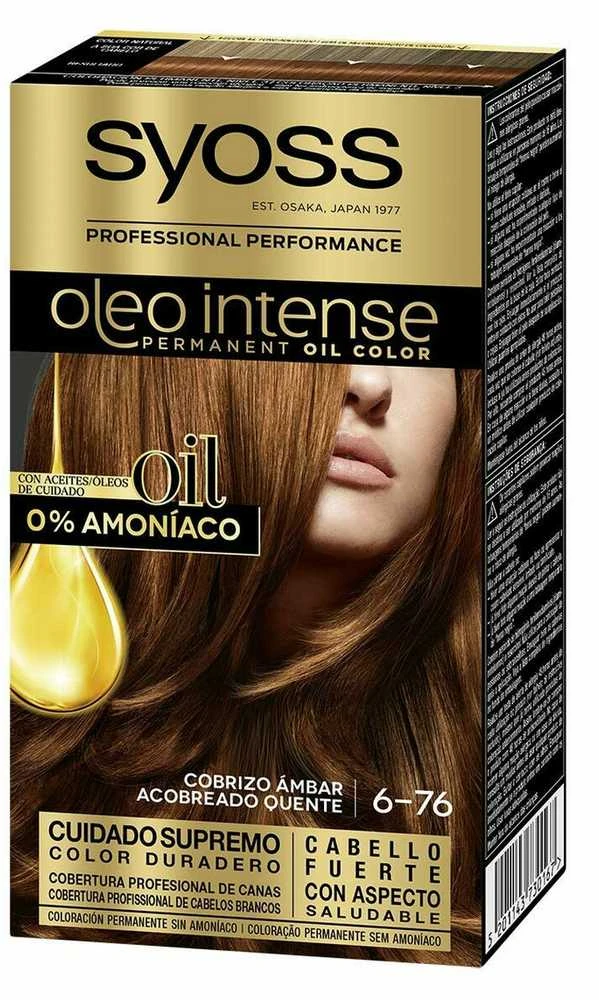 "Syoss Olio Intense" dažai be amoniako 6,76-Coppery Amber 5 vnt