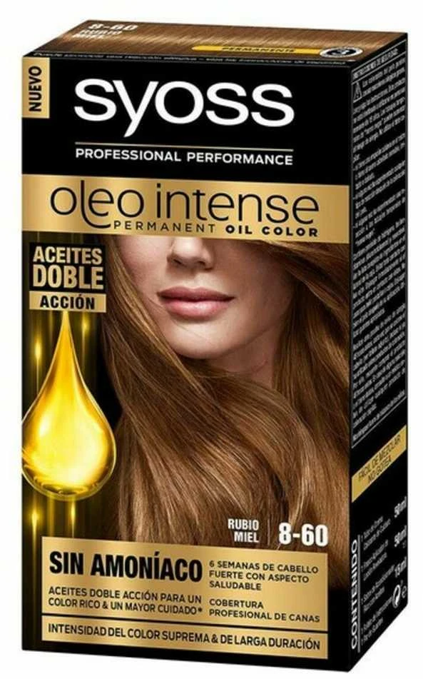 "Syoss Oleo Intense" ilgalaikiai plaukų dažai 8-60 medaus blondinė