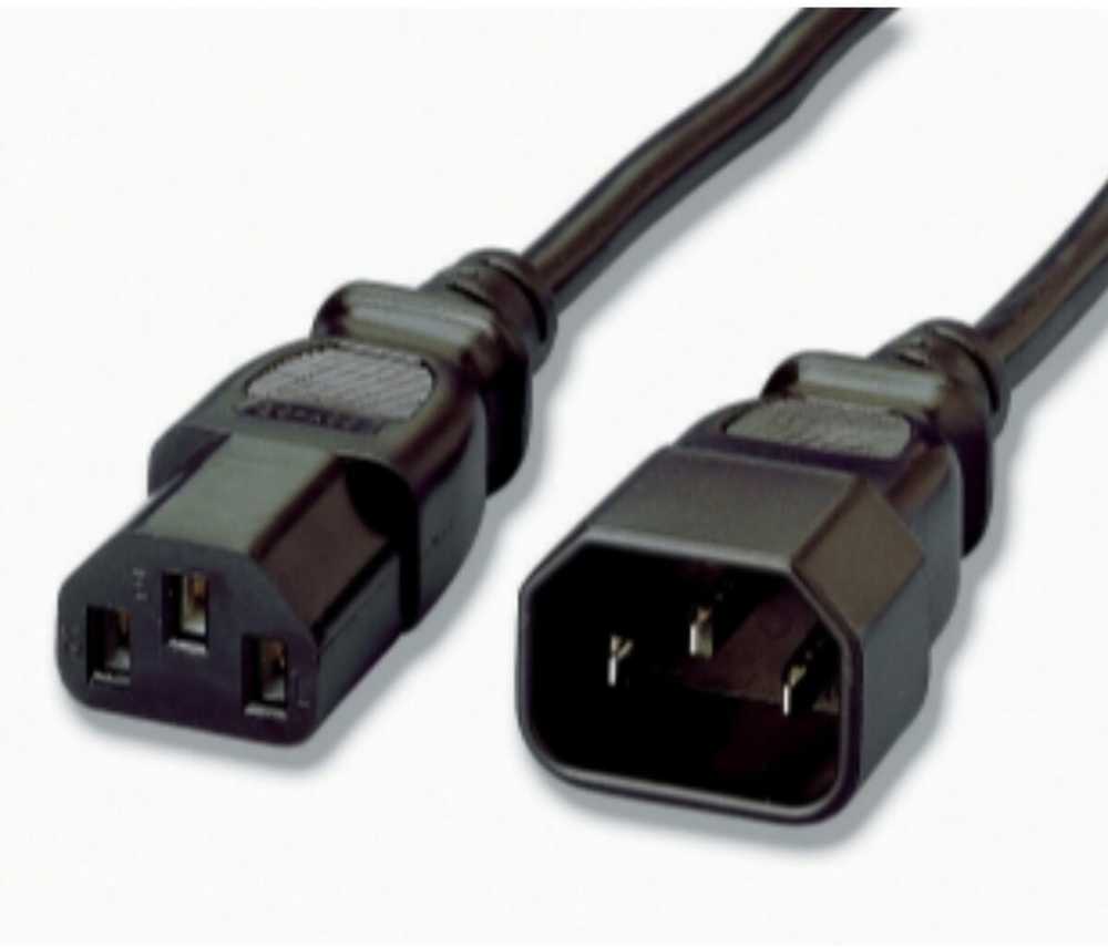 Hama Equip šaldymo prietaisų prailginimo kabelis IEC C14 - > IEC C13 St / BU 1,80 m, plastikinis maišelis (112100)