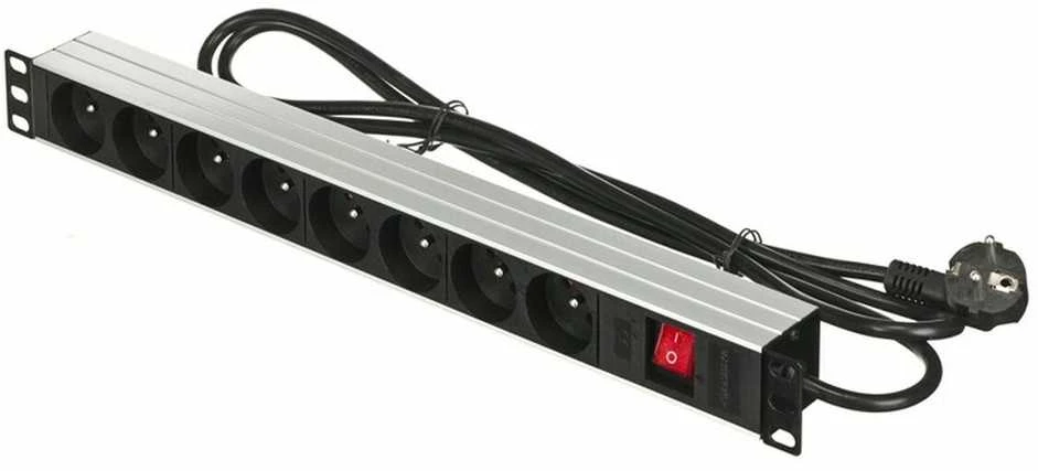 Actina Ilgiklis - Alantec 19" 8x230V 16A, Juoda