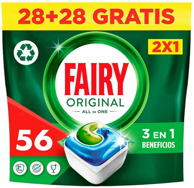 Fairy Indų Plovimo Tabletės 56 vnt.