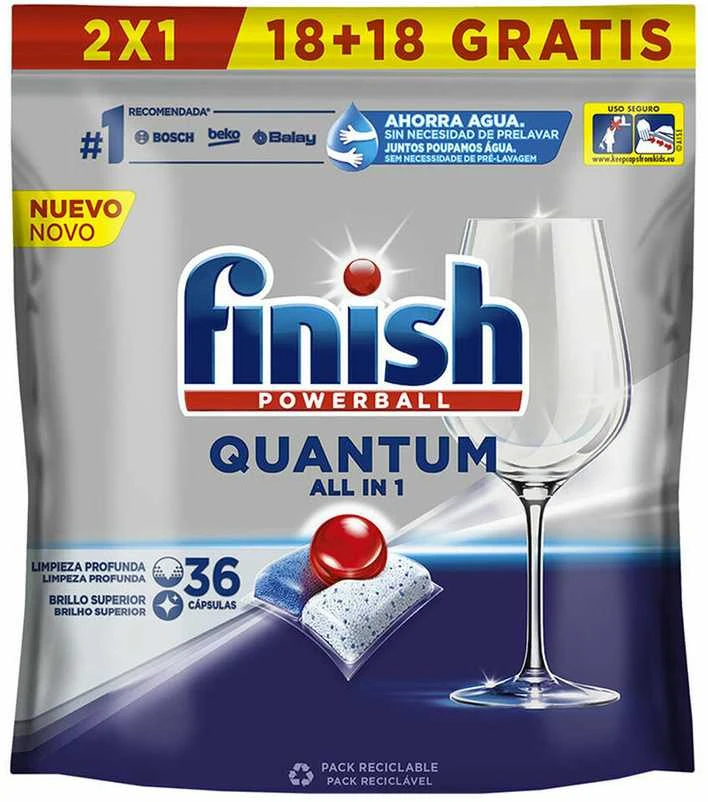 FINISH POWERBALL QUANTUM indaplovė 36 tablets