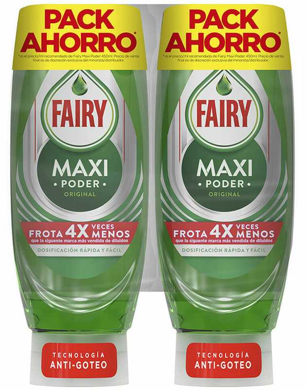 Fairy Indų Ploviklis Maxi Poder 450ml x 2