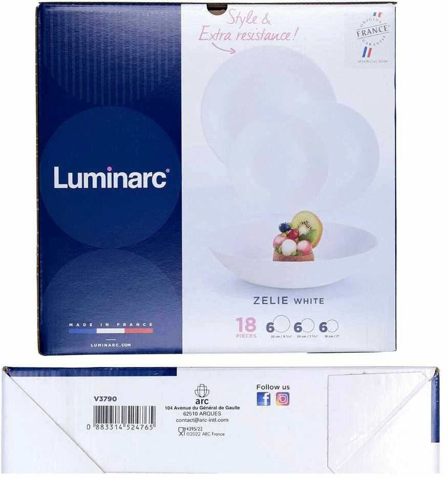 Zelie 18 dalių LUMINARC vakarienės rinkinys