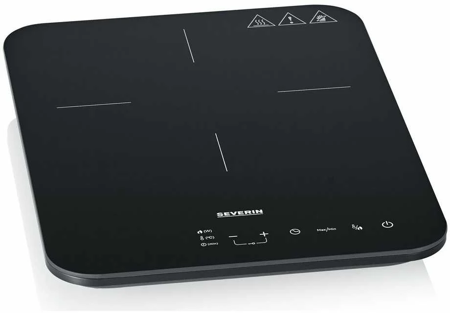 Severin KP 1032 hob Juodas, Pilkas Countertop 28 cm Zone induction hob 1 zone(s)