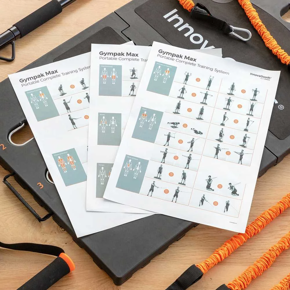 „InnovaGoods“ integruota nešiojama treniruočių sistema su pratimų vadovu „Gympak Max InnovaGoods“