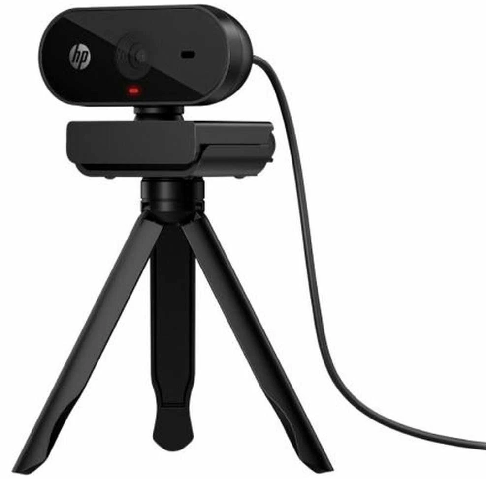 HP 325 USB FHD Privacy verslo klasės internetinė kamera su integruotu mikrofonu, sertifikuota „Chromebook“, tvirtinama prie sienos - Juodas
