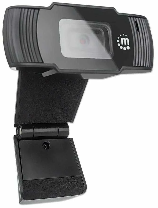 Intracom MANHATTAN 1080p USB internetinė kamera Dviejų megapikselių 1080p Full HD USB-A kištukas Integruotas mikrofonas Reguliuojamas spaustuko pagrindas 30 kadrų per sekundę Juodas