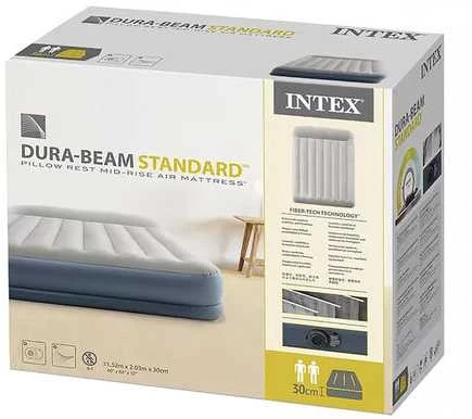 Pripučiamas čiužinys 203x152 cm su pompa dviem asmenims Intex 64118ND