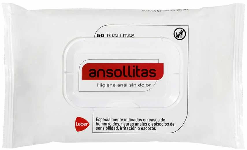 "Lacer Ansollitas" intymios higienos servetėlės 50 vienetų