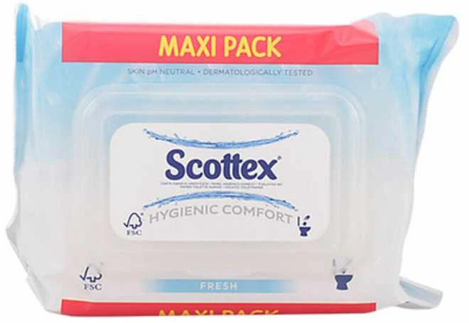 Scottex Drėgnos Tualetinio Popieriaus Servetėlės 74 Vienetai