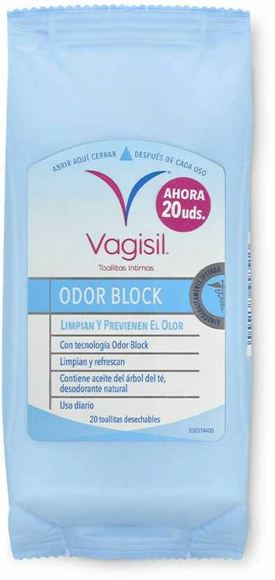 Vagisil Vaginesil servetėlės nuo blogo kvapo 10 vienetų