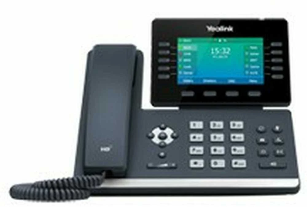 Yealink | Puikus verslo telefonas, užtikrinantis optimalų darbo našumą | SIP-T54W | Integruotas ekranas | Juodas | Garsiakalbis