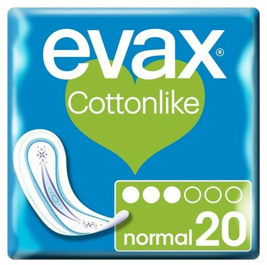 "Evax Cottonlike Normal" higieniniai rankšluosčiai 20 vnt