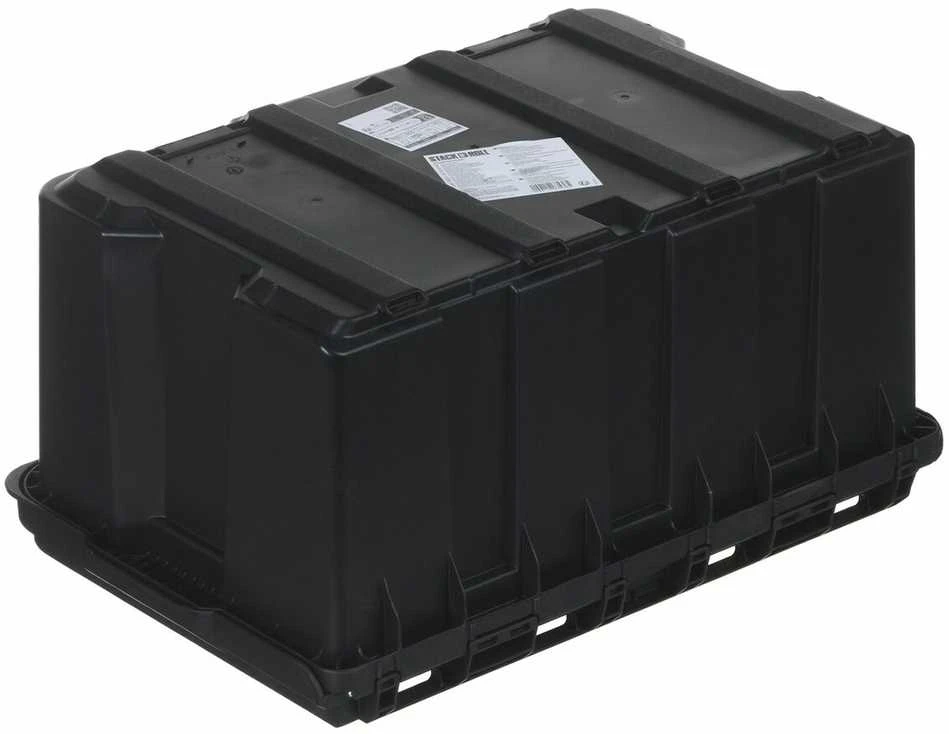 Dėžė Keter STACK N ROLL, juoda/raudona
