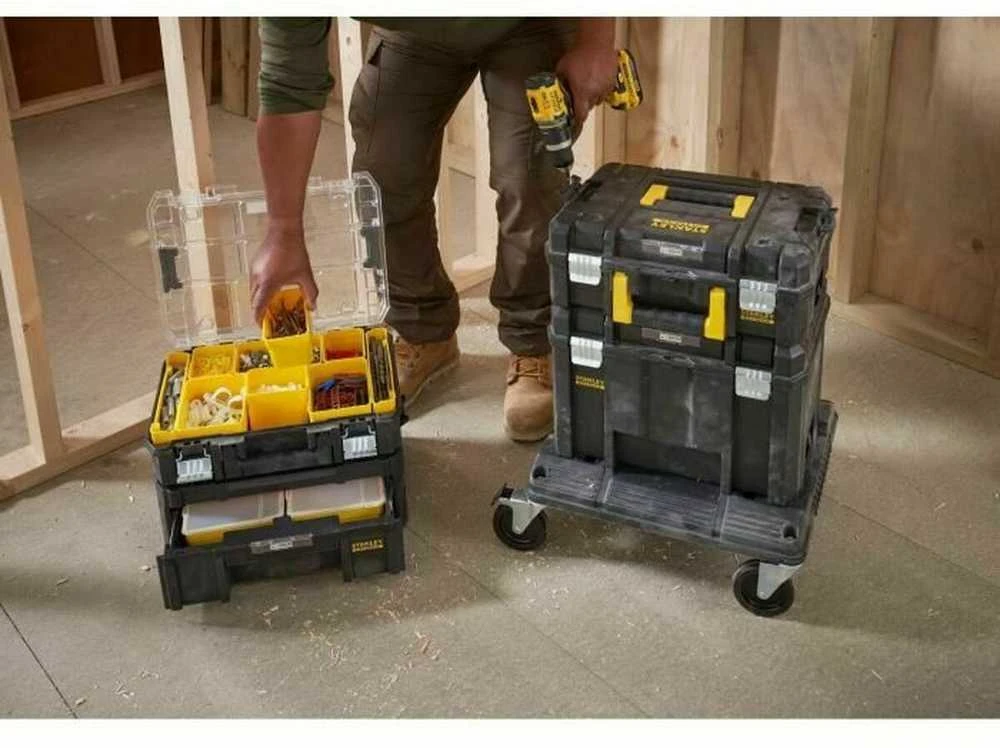 Stanley Įrankių transportavimo daiktadėžė su ratukais FATMAX PRO-STACK, 113 litrų, FMST17870-1