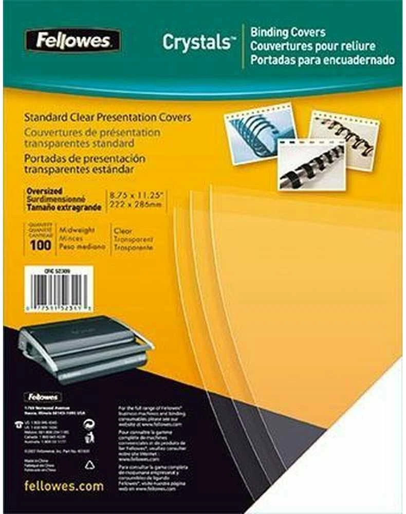Fellowes skaidrūs viršeliai A4 (180 mikronų), 100 vnt.