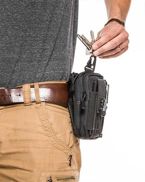 GM Survival diržinis krepšys (bum bag) - Juodas