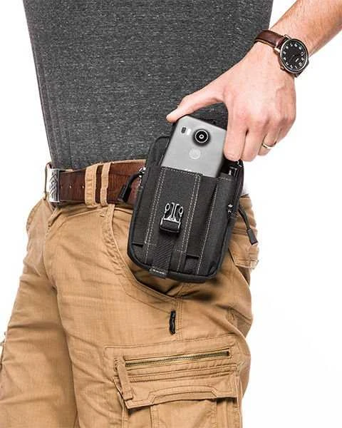 GM Survival diržinis krepšys (bum bag) - Juodas