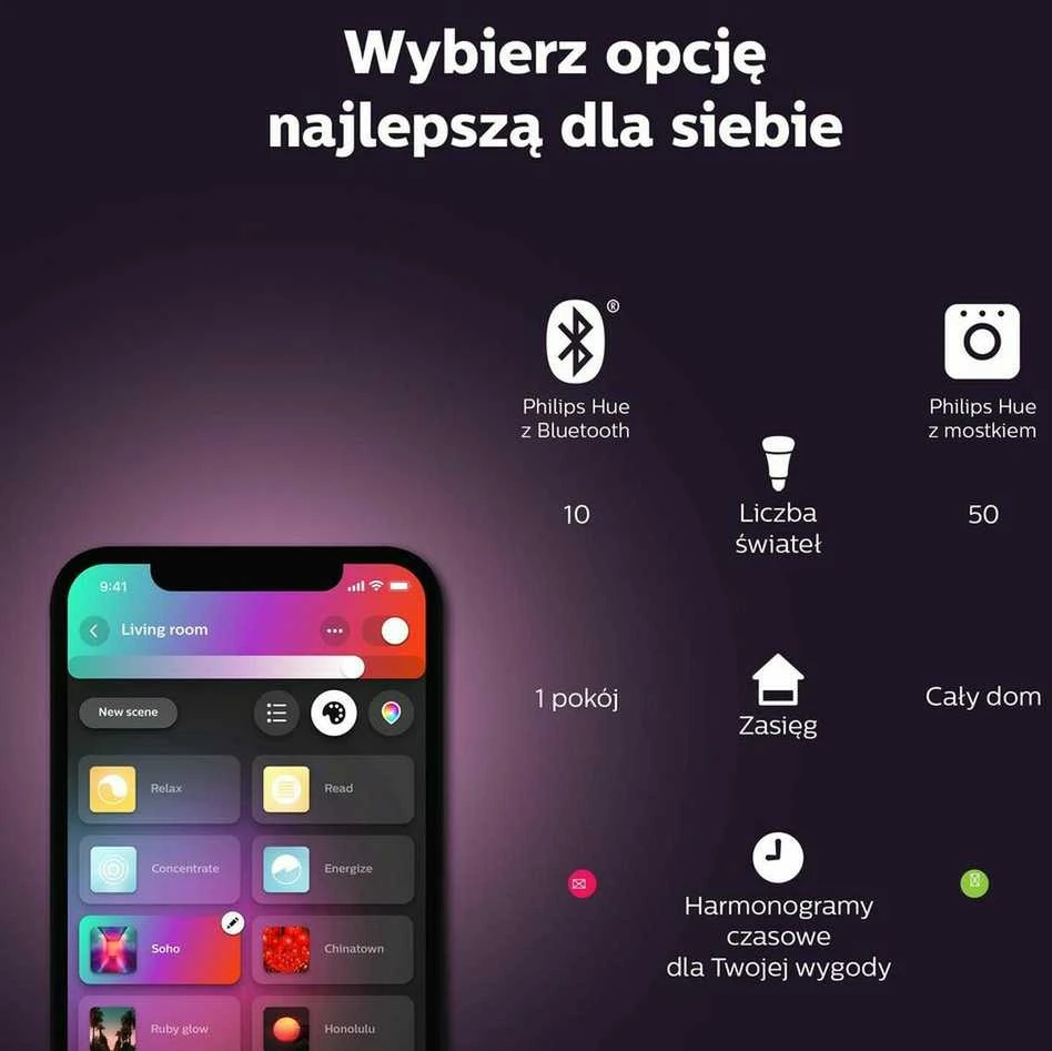 Philips Hue Dviejų šviestuvų juostų Play komplektas (Balta ir spalvota)